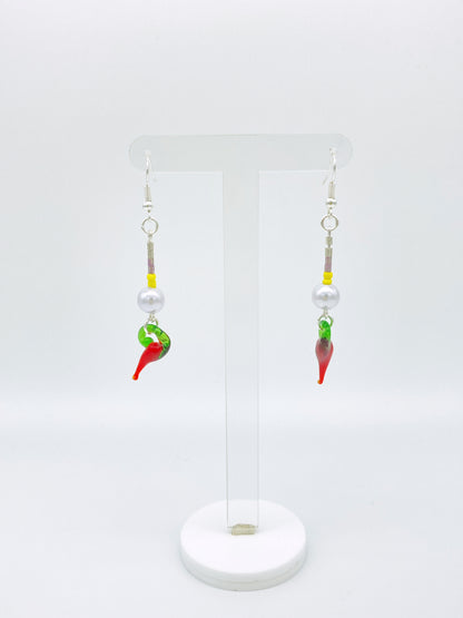 Pearl Chilli Dangle Earrings image 0