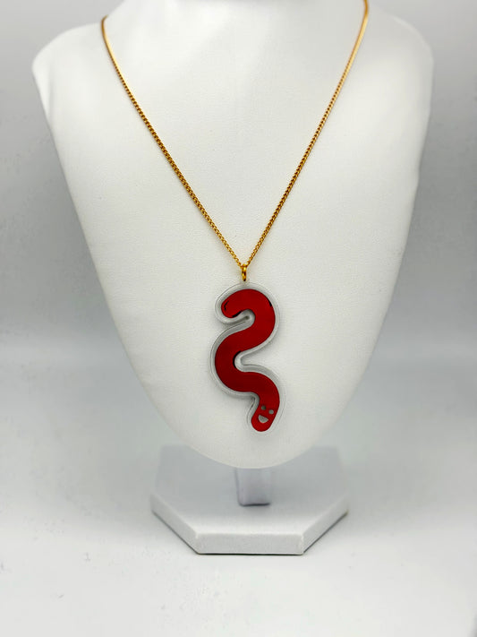 Wormie Necklace - Tourmaline Aurora image 1