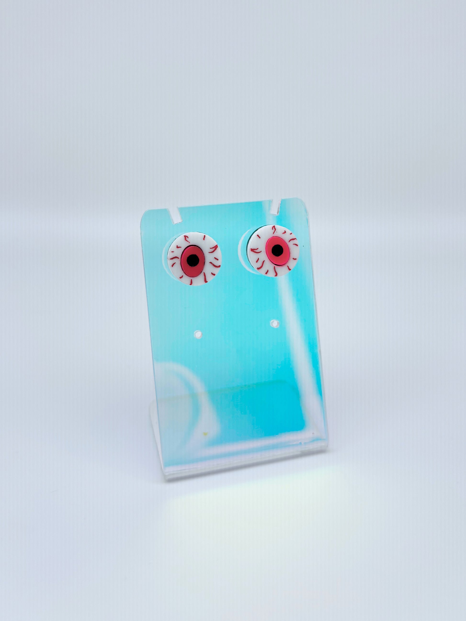 Eyeball Studs - Neon Pink image 0