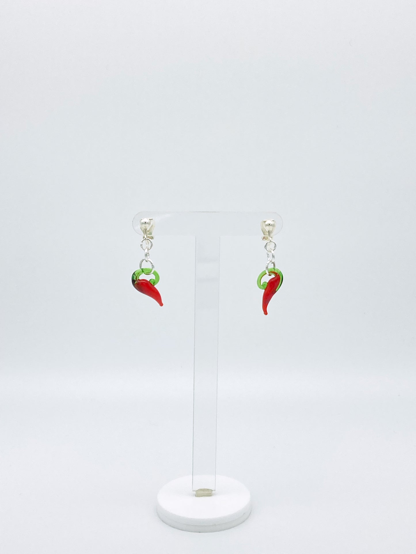 Clip On Chilli Earrings image 1