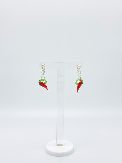 Clip On Chilli Earrings image 1
