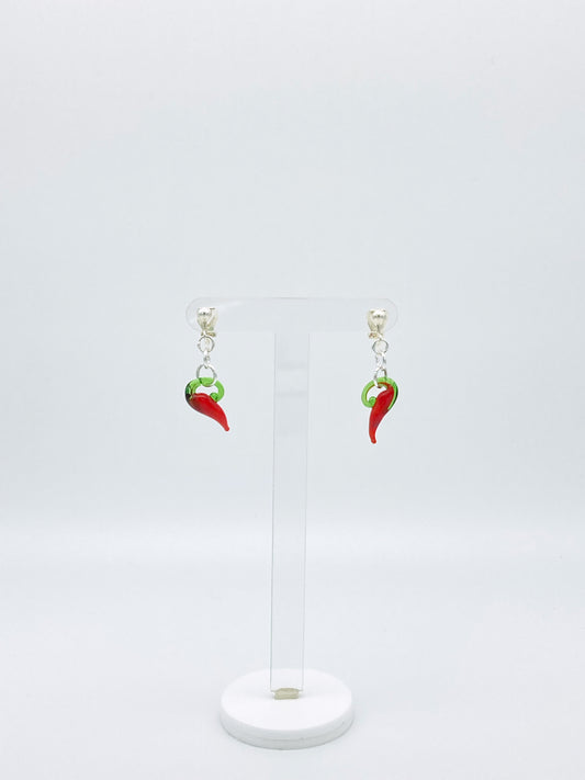 Clip On Chilli Earrings image 1