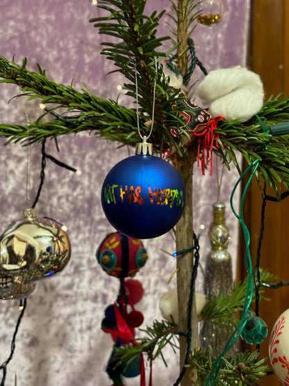 Blue Matte Nat Bauble image 0
