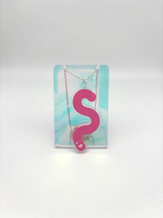 Wormie Necklace - Baby Pink image 0