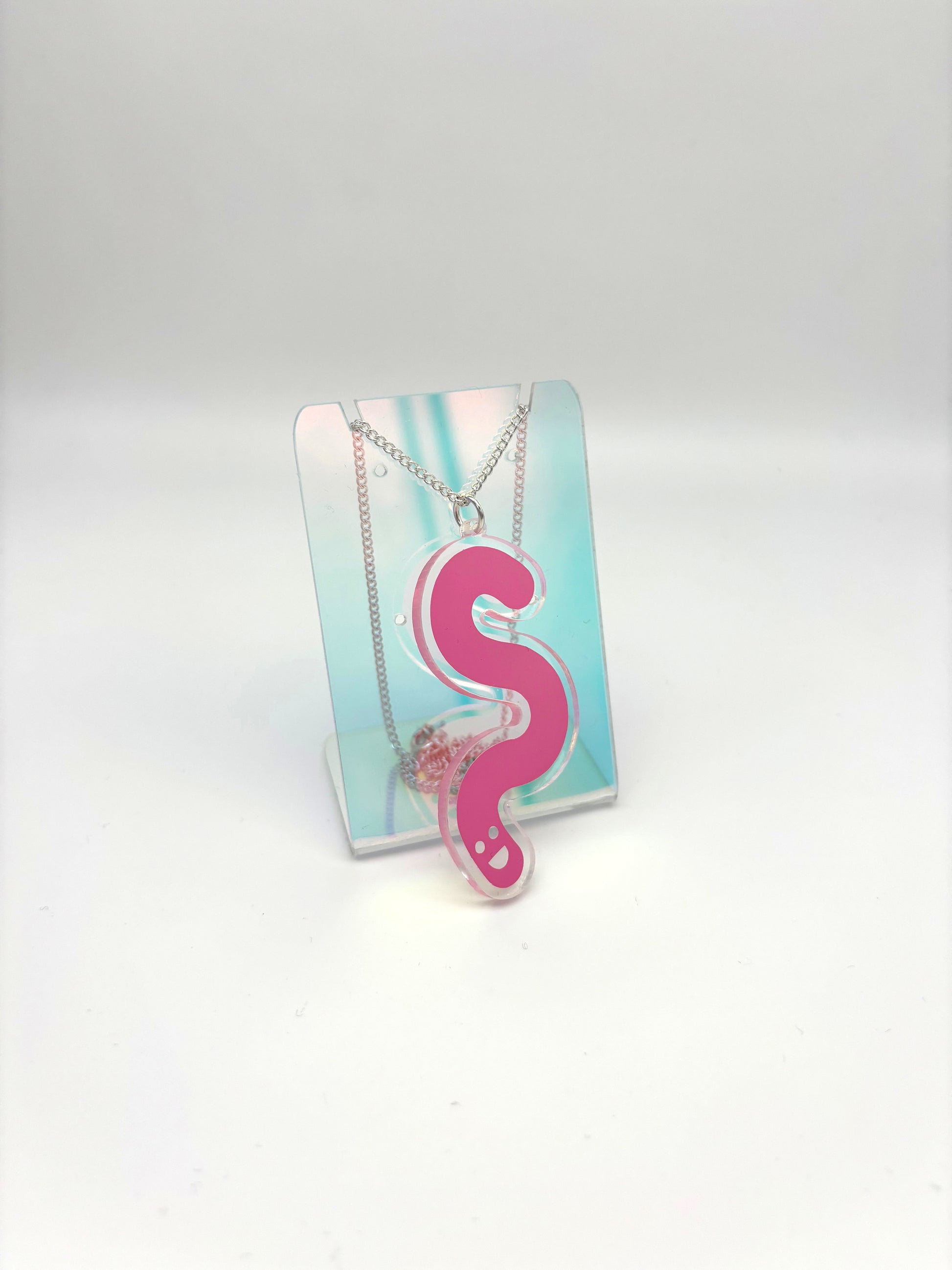 Wormie Necklace - Baby Pink image 2