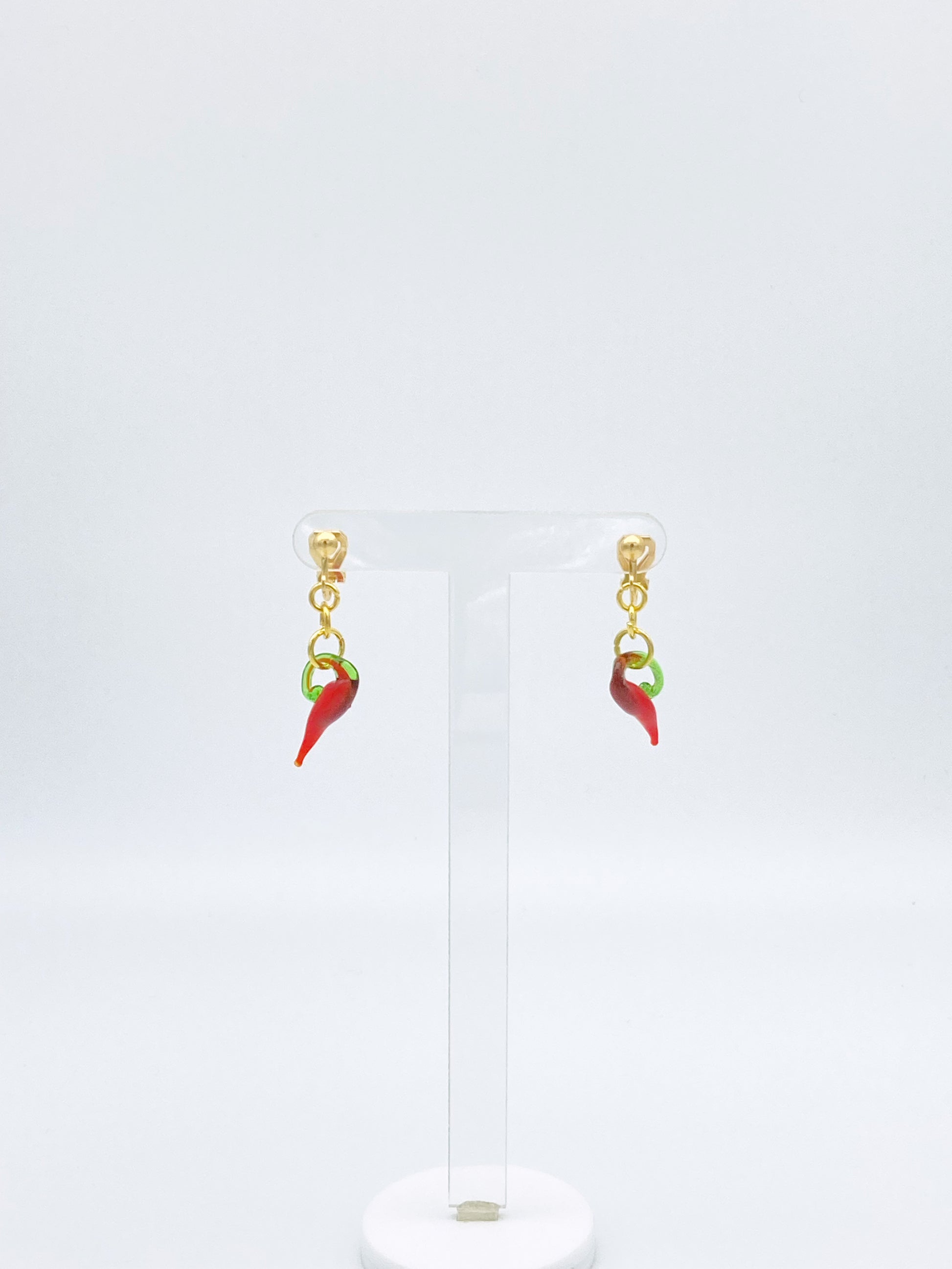 Clip On Chilli Earrings image 4