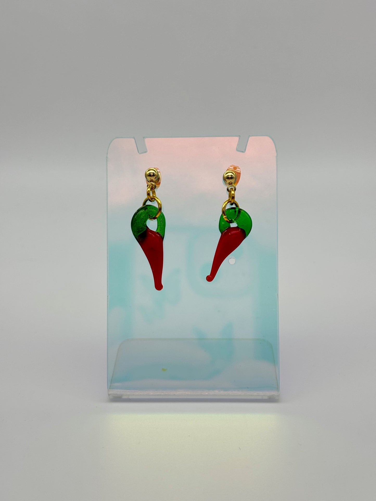 Ball Post Chilli Earrings image 3