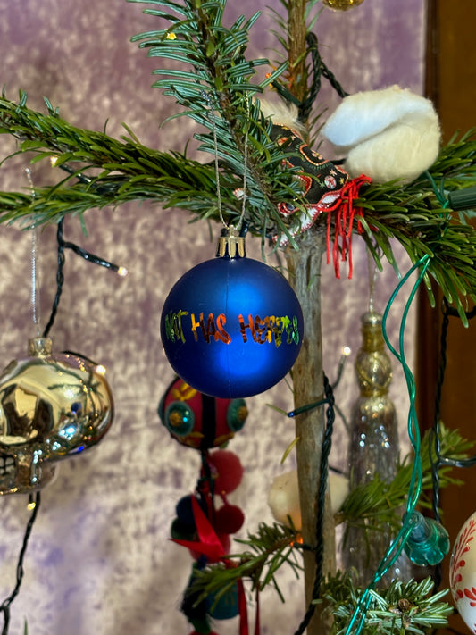 Blue Matte Nat Bauble image 1