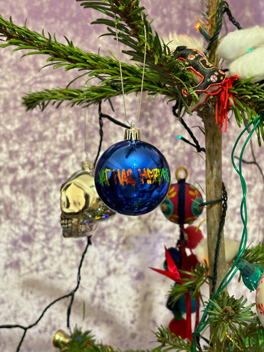 Blue Chrome Nat Bauble image 0