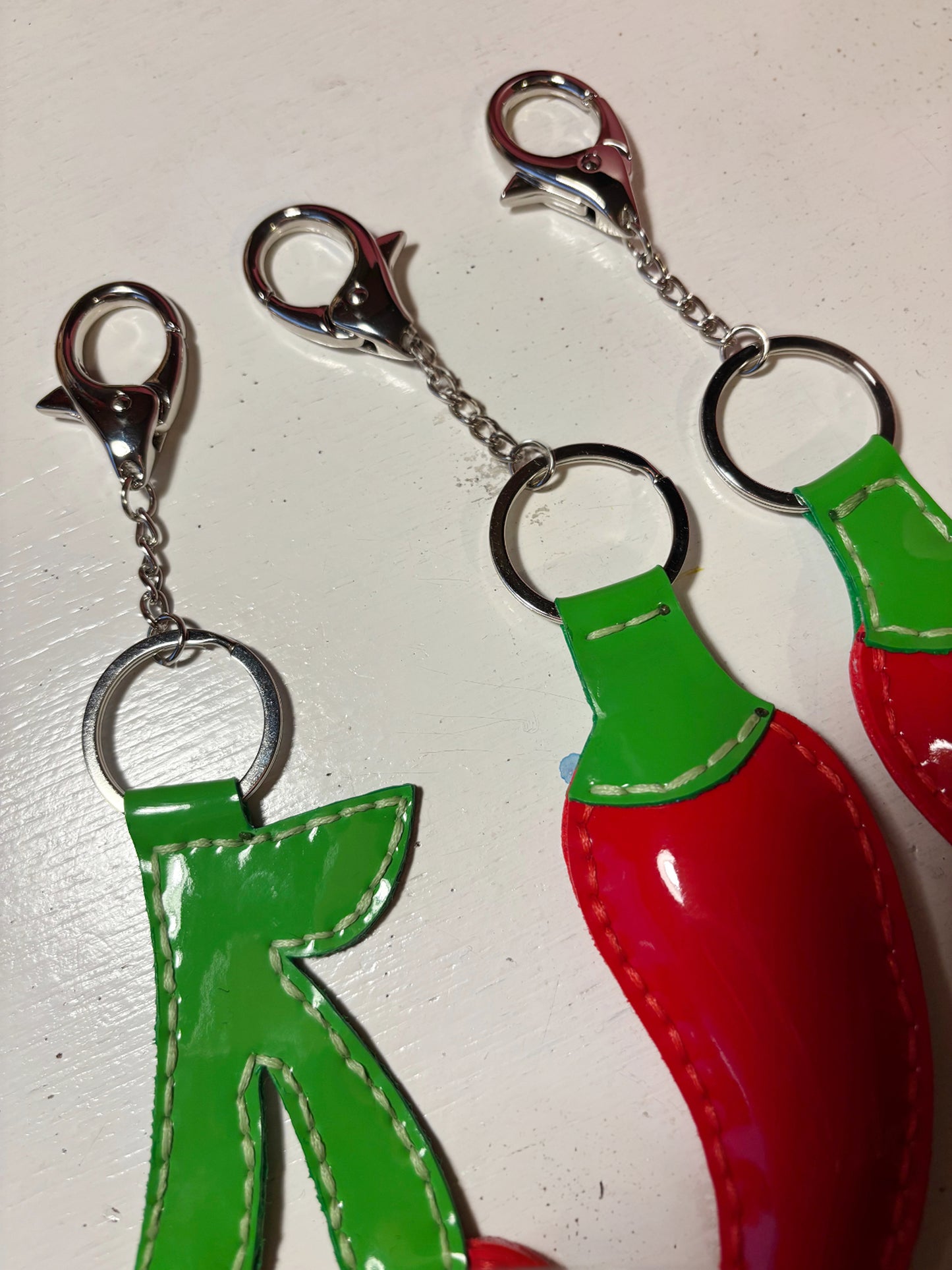 Hand Stitched Cherry Bag Charm 1 of 1 image 6