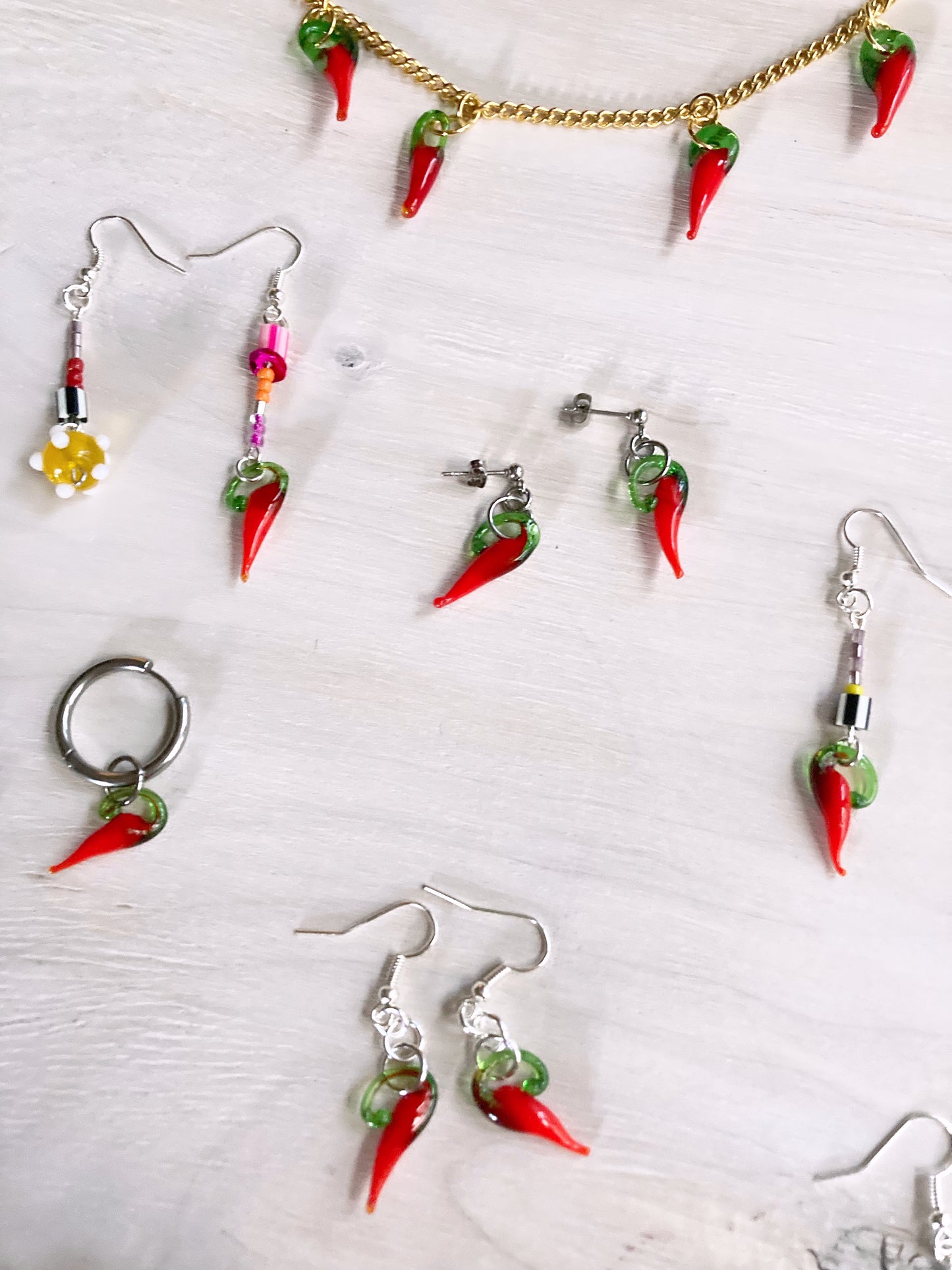 Arty Chilli Abstract Dangle Earrings image 1