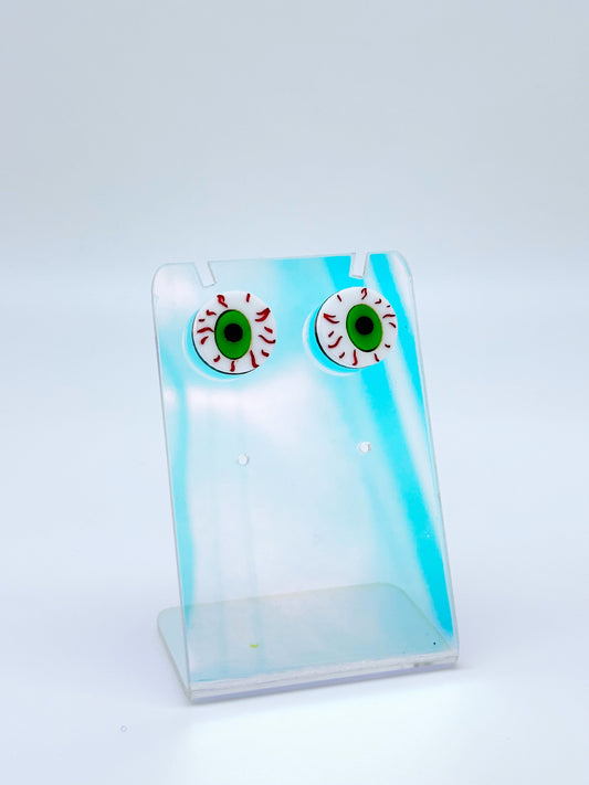 Eyeball Studs - Lime Green image 0