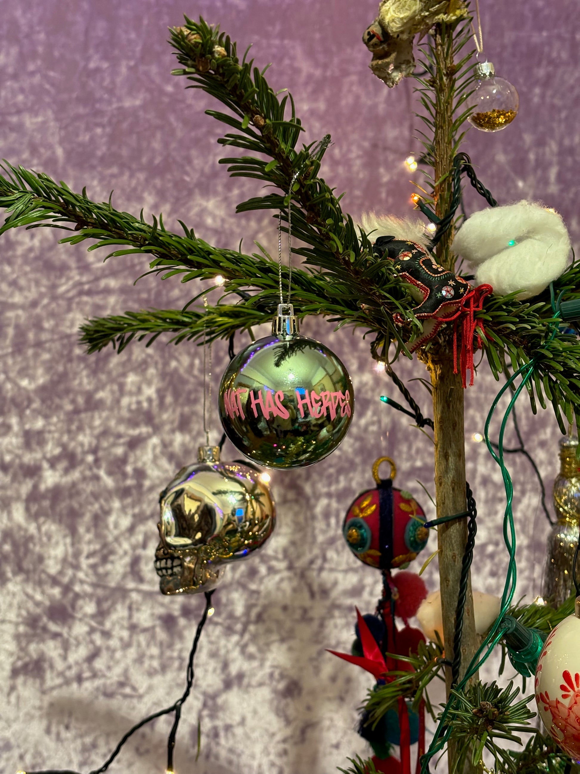 Ice Blue Chrome Nat Bauble image 0