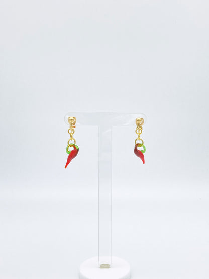 Clip On Chilli Earrings image 0