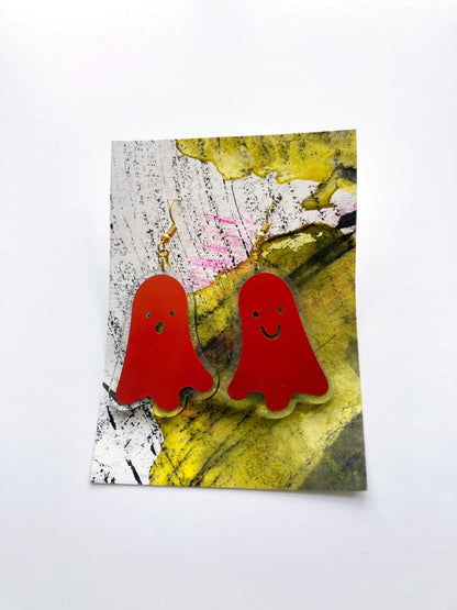 Holographic Ghost Earrings - Tourmaline Aurora image 3